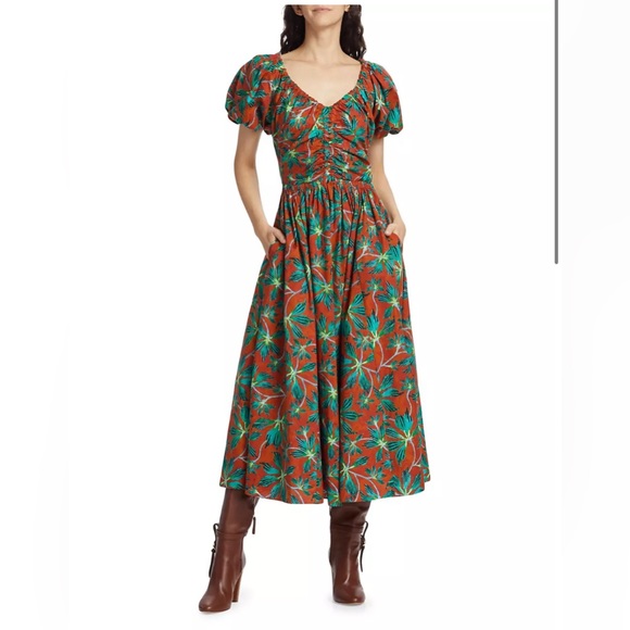 Ulla Johnson Dresses & Skirts - NWT ULLA JOHNSON Cecile Moonflower Poplin Midi size 4 100% cotton